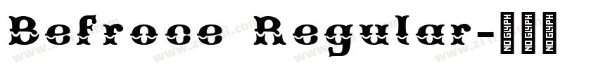 Befroce Regular字体转换
